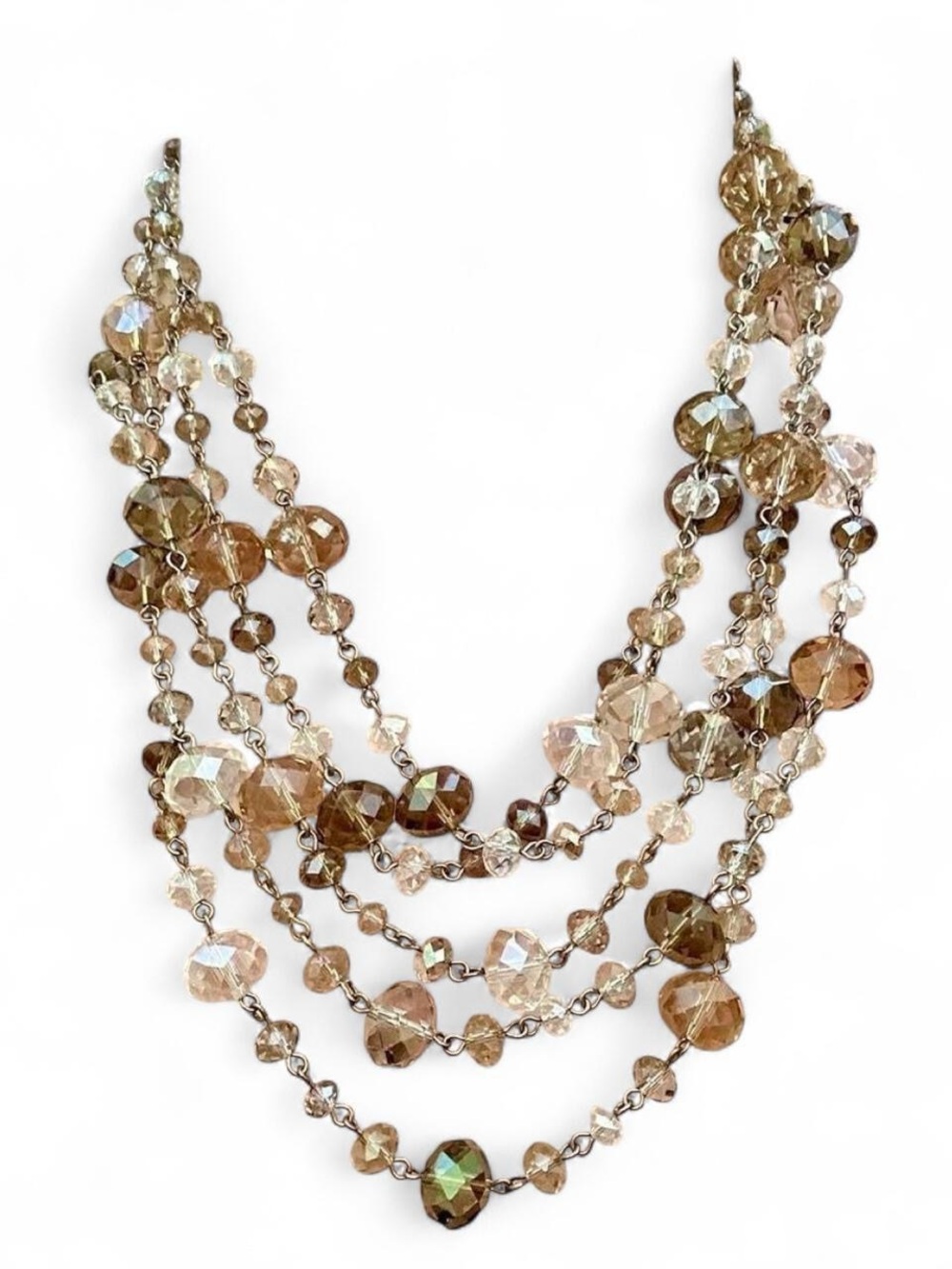 Beaded layered necklace